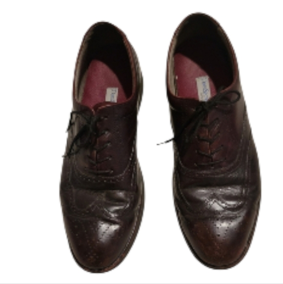 DRESSPORTS BY ROCKPORT Leather Upper Oxford Dress Shoes Brown Size 11 - Picture 2 of 10